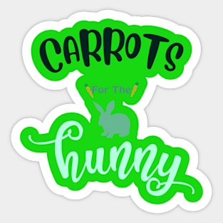 carrots for the bunny Sticker